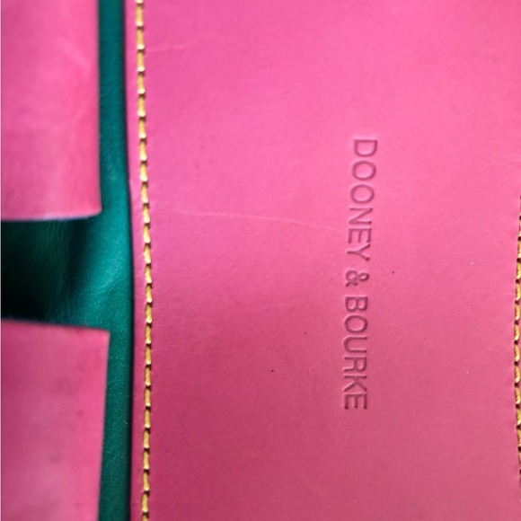 Dooney & Bourke Green and Pink Shoulder Bags - Picture 2 of 10